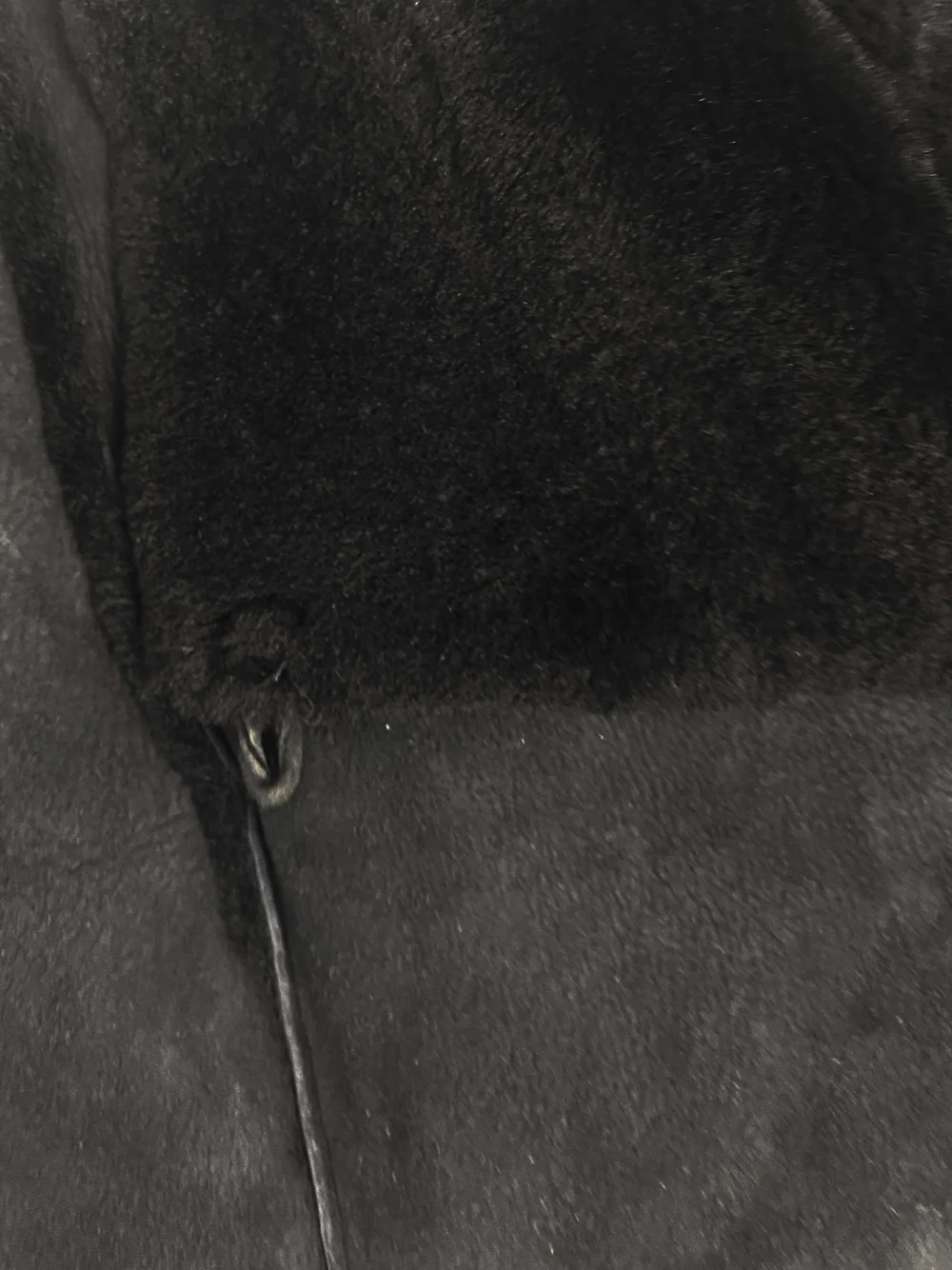 Versus Versace black shearling jacket — JAMES VELORIA